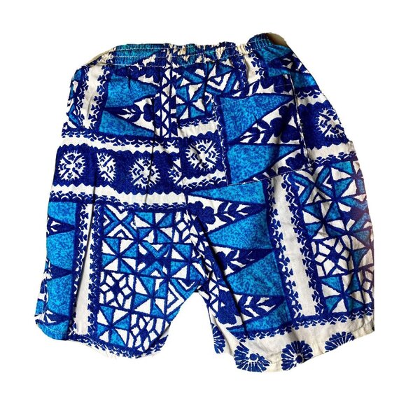 Vintage California Shores 1990s swim trunks shorts 26W x 16L rash guard STAINS - Picture 2 of 12